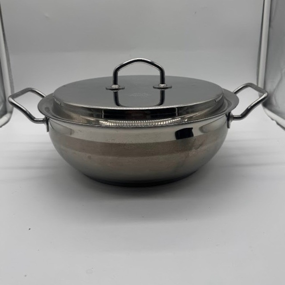 Silga Teknika 28cm Stainless Steel Casserole Pan with Lid Made in Italy 17028